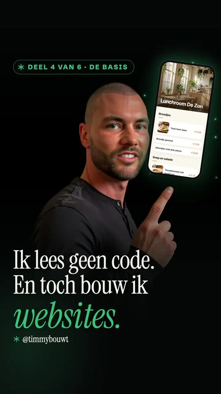 Cover van deel 4: Ik lees geen code. En toch bouw ik websites.