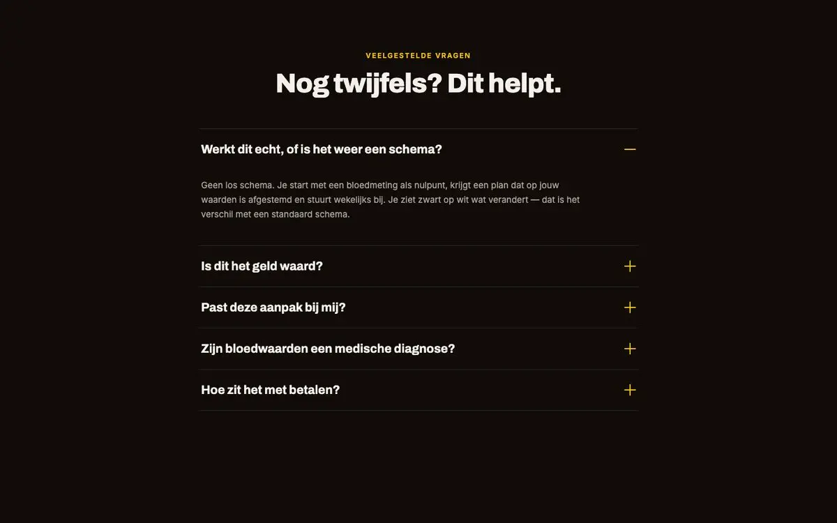 Ontwerp in Claude Design, blok Vragen