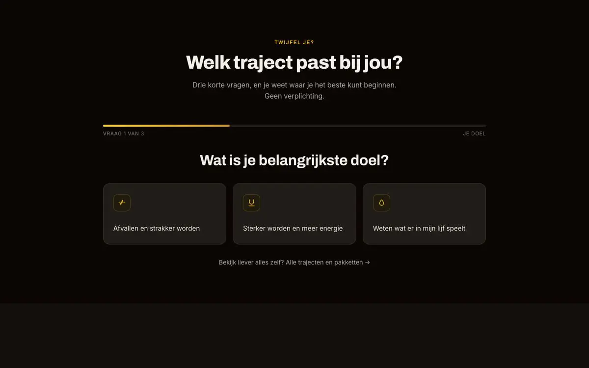 Blok Welk traject past bij jou? op rperformancecoach.nl