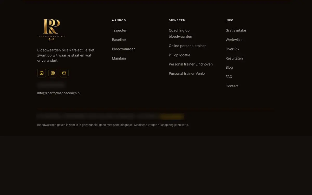Blok De onderkant op rperformancecoach.nl